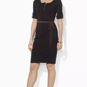 Black Ralph Lauren petite dress in excellent condition